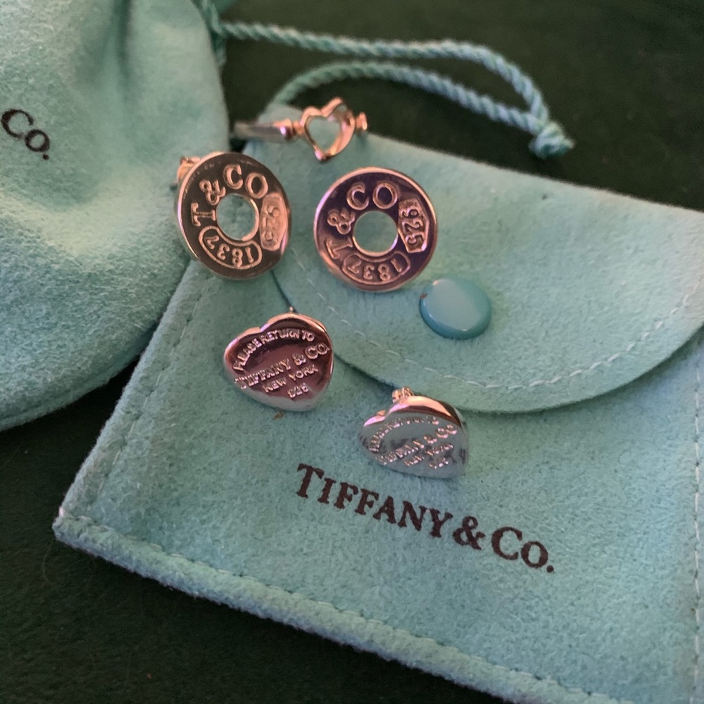 Tiffany & Co. Bundle! Two earrings one ring size 7